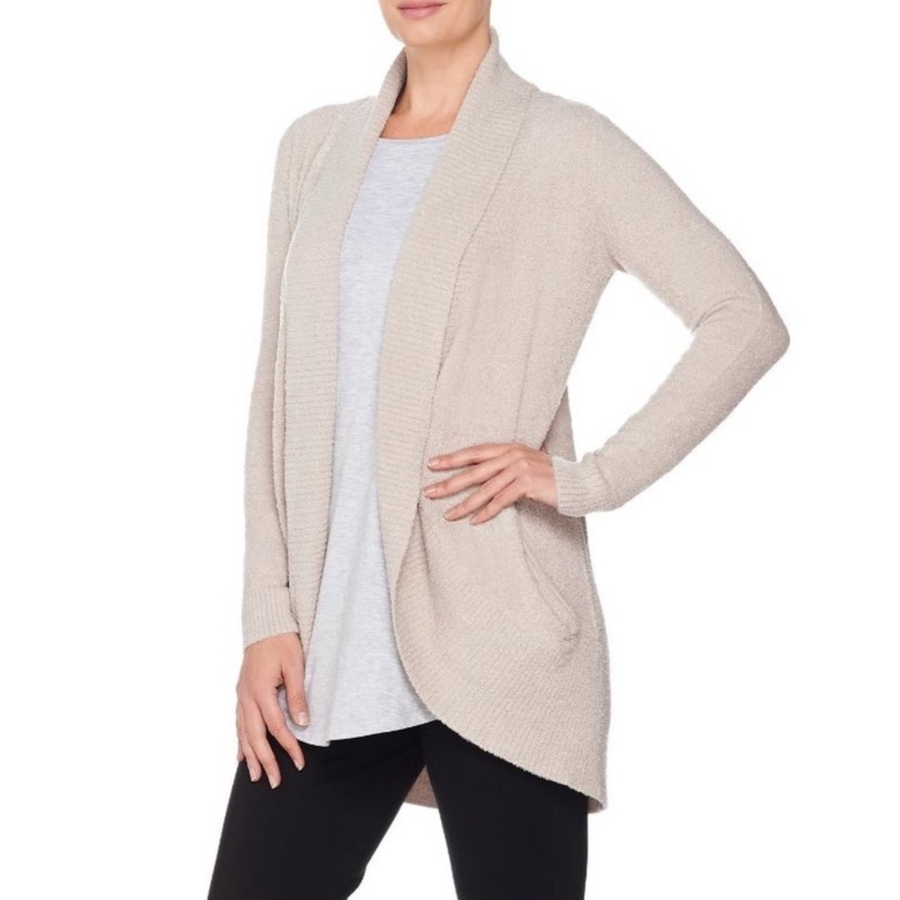 Barefoot Dreams Bamboo Chic Lite Circle Cardigan Warm Fuzy Cozy Soft Loungewear